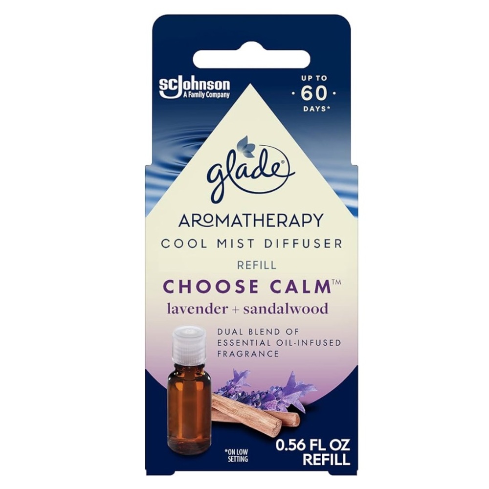 Glade Aromatherapy Refill - Lavender and Sandalwood Choose Calm Cool Mist